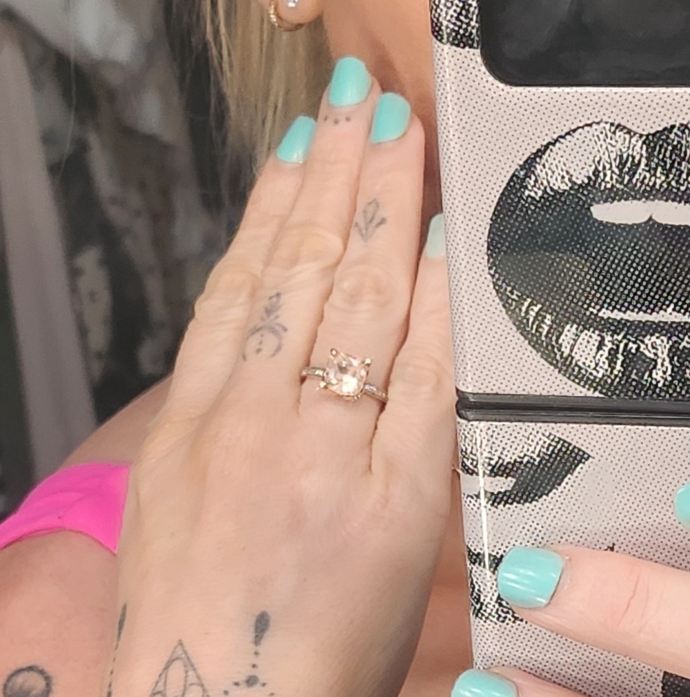 Rose Gold 2 Ct Morganite Engagement Ring